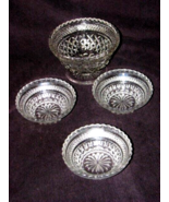 Set Of 3 VTG. Anchor Hocking Wexford 5.5” Clear Glass Fruit Bowls 1 Serv... - £23.00 GBP