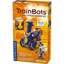 Thames &amp; Kosmos TrainBots: 2-in-1 STEAM Maker Kit | Build 2 Steampunk Ro... - £29.04 GBP