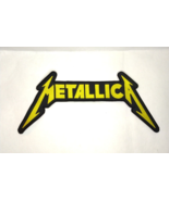 METALLICA Patch Back Neon Yellow  Embroidered Iron/Sew on Metal Slayer T... - £11.04 GBP