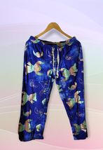 Disney Lilo &amp; Stitch Pajama Pants Size Small  Blue Hologram Hot Topic  - £7.90 GBP