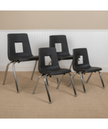 Advantage Black Student Stack School Chair - 16-inch - $3,437.96 MXN