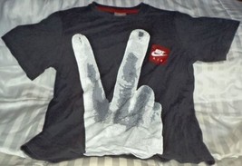 Nike Air Tee Shirt Victory Sign Second Place For Losers Size S - £17.38 GBP