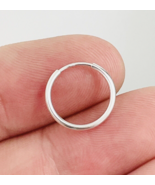 Endless Hoop Earring Wire Sleeper Thin Hinged Earring Small 14mm Sterlin... - $8.95