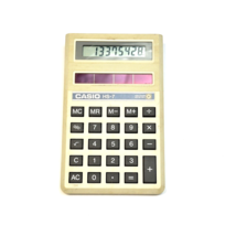 Casio HS-7 Solar Powered Calculator 8 Digit Vintage Tested - $7.26