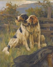 Art Print Arthur Wardle: GUN DOGS Giclee Canvas Oil painting - £6.42 GBP+