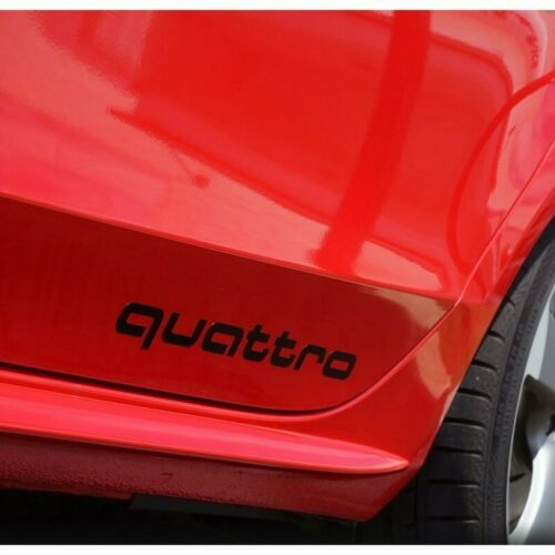 2x Quattro Vinyl Decal Different colors & size for Cars/Windows fits Audi