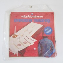 Columbia Minerva Bicentennial Embroidery Transfers 6582 Floss Sealed Vintage 70s - £13.92 GBP