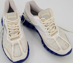 Reebok &#39;ZigTech&#39; Blue and White Athletic Shoe Size 7 - £26.52 GBP