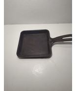 Vintage LODGE 5.5&quot; Square Cast Iron SKILLET Fry Pan 5WS - Uses- Sandwich... - $15.83