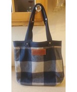 Handbag Purse Abercrombie &amp; Fitch Bag Tote Large Women&#39;s Wool Blend Blue... - €20,84 EUR