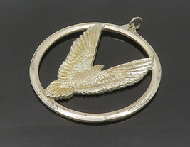 WALLACE 925 Sterling Silver - Vintage Peace On Earth Dove 1975 Pendant - PT14398 - £101.31 GBP