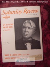 Saturday Review November 29 1958 Carl Sandburg Dorothy Canfield Fisher - £6.76 GBP