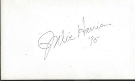 Julie Harris Signed Vintage 3x5 Index Card JSA  - £38.93 GBP