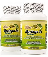 Moringa en Capsulas naturales. Set de 2 frascos. Extra Potente. 100% Nat... - $29.90