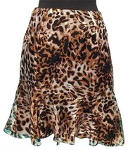 Cache Luxe Silk Lined Skirt New 0/2/4/6/8/10/12+ Flirty Bottom Animal Pr... - £53.70 GBP
