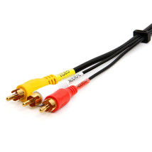 Cmple - 3-Male RCA to 3-Male RCA Composite Video Audio A/V AV Cable Gold Plat... - £30.07 GBP