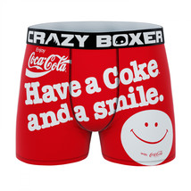Crazy Boxers Coca-Cola Have a Smile Boxer Briefs in Soda Cup Packaging Red - £16.00 GBP