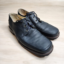 John Fluevog 760 Turbo F Shoes Black Leather Oxford Derby Dress Shoes Si... - $94.72 CAD