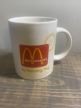 McDonalds My Morning Coffee Mug Cup Hot Cocoa Chocolate Drink Cafe Yellow Sun - £11.70 GBP