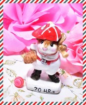 Wee Forest Folk MS-15 Joe Di&#39;Mousio Batter-up! Baseball McGuire Mouse 70... - $38.65