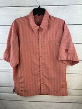 Mountain Hardwear Gradient Shirt Mens Size Large Medium S/S Button Up Or... - $17.75