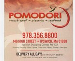 Pomodori Roast Beef Pizza Seafood Menu High Street Ipswich Massachusetts  - $17.82