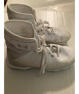 Under Armour Highlight cleats Size 6Y Franchise Jr football sports white... - $47.70 CAD