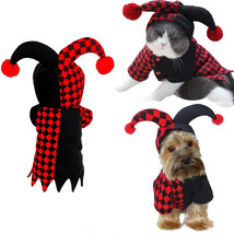 Halloween Funny Clown Pet Dog Cat Costume - £12.99 GBP+