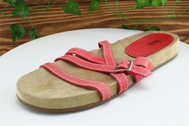 Bass Sz 11 M Pink Slide Leather Women Sandals - $16.78