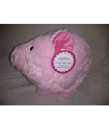 Jumbo Large Plush Pink Pig Bank 15 Inches Long by FAB NY New With Tags - £71.21 GBP