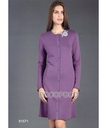 Camisón Premamma Manga Larga de Algodón Cálido Interlock Linclalor 91571 - $38.28