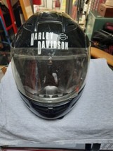 Harley Davidson Motorcycle Helmet JET DOT Black Gloss Full Face Bike Size XL - £32.83 GBP