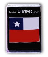 Super Soft Chilean Flag Fleece Blanket 5 ft x 4.2 ft. Throw Cover Flag o... - $21.76 CAD