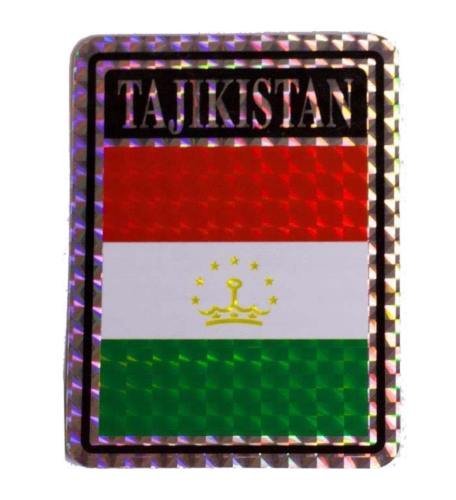 K&#39;s Novelties Tajikistan Country Flag Reflective Decal Bumper Sticker - $2.88