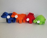 Manhattan Toy Company Jellybeans Plush Animal Gift Lot - Orange Red Blue... - $22.51