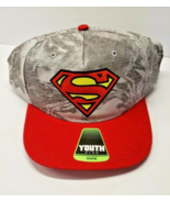 DC Comics Superman Hat Youth Snapback Logo Superhero Cap Embroidered OSFM - $248.06 MXN