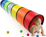 Kids Play Tunnel For Toddlers 1-3 Colorful Pop Up Baby Tunnel For Kids T... - $37.99