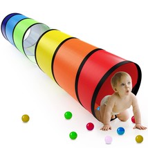 Kids Play Tunnel For Toddlers 1-3 Colorful Pop Up Baby Tunnel For Kids T... - £30.01 GBP