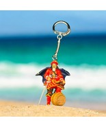 Vtg CAPTAIN MORGAN SPICED RUM Pirate Rubber Keychain Fob Key Ring Hangtag - $12.78 CAD
