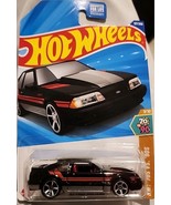 Hot Wheels: &#39;92 Ford Mustang Black Foxbody - $8.17