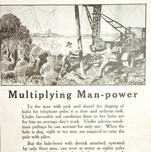 1923 Bell System AT&amp;T Man Power Advertisement Telephone Ephemera 9 x 5.5&quot; - £11.39 GBP