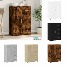 Modern Wooden Home Sideboard Storage Cabinet Unit With 1 Door &amp; 4 Drawers Wood - £87.47 GBP+