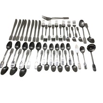 Stanley Roberts Stainless Rogers Tipped End SRB150 Flatware Set 45 piece... - $59.35