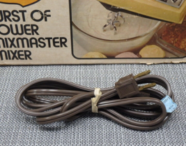 Sunbeam Mixmaster Burst Of Power Mixer Replacement Power Cord Cable model 3-72 - £15.97 GBP