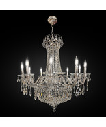 Crystal Chandelier Classic Traditional Lighting Fixture Hanging tear drop - $840.00