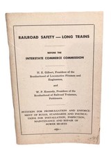 1950s Interstate Commerce Commission Railroad Safety Long Trains Brakes ... - $180.84 MXN