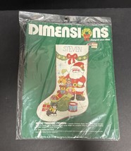 Dimensions Santa&#39;s Treasures Stocking Stamped Cross Stitch Kit 8318 Vint... - £45.92 GBP