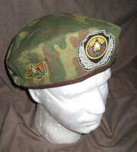 Vintage 90s BELARUS Belorussian KGB Interior Ministry Camouflage Beret - £51.19 GBP