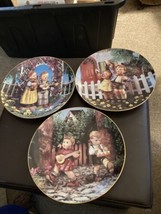 Lot Of "3" Vtg M.J. Hummel Collector Plate Collection - Little Companions- (A3) - $17.77