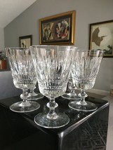 VINTAGE CUT CRYSTAL WINE GLASSES Set Of 6 ESTATE SALE - £36.06 GBP